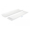 DELOCK Öntapadós kábelcsatorna 85 x 10 mm foglalatú és 300 mm hosszú, 2 db. fehér