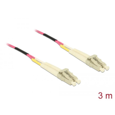 DELOCK Optical Fibre LC > LC Multi-mode OM4 kábel 3m (84642) (delock84642) kábel és adapter