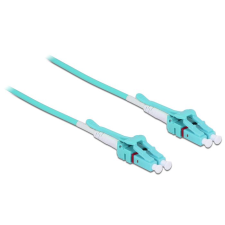 DELOCK optikai szálas LC > LC többszörös OM3 Uniboot 1m vízkék (85127) (d85127) kábel és adapter