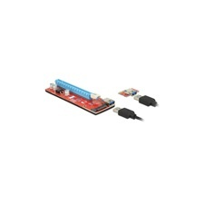 DELOCK PCIe bővítőkártya (x1 / x16) + USB kábel (0,6 m) kábel és adapter