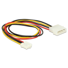 DELOCK Power Cable 4 pin male &gt; 4 pin floppy female 40cm kábel és adapter