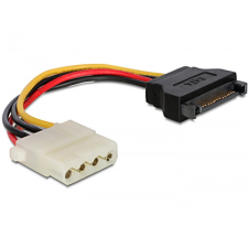 DELOCK Power Cable SATA 15 pin female > 4 pin female 12cm (60115) kábel és adapter