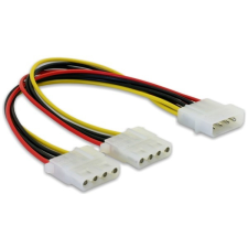 DELOCK "Y" elosztó kábel - 2 db 4 tűs Molex kábel és adapter