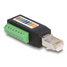 DELOCK RJ45 apa Cat.5e - Terminal Block Adapter 90 -ban hajlított egyéb hálózati eszköz