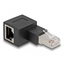 DELOCK RJ45 apa - RJ45 anya adapter Cat.6A 90 fokos szögben balra hajlítva egyéb hálózati eszköz