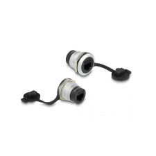 DELOCK RJ45 Cat.6A Einbaubuchse mit Staubschutzkappe (86968) kábel és adapter