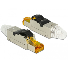 DELOCK RJ45 dugaszoló szerelvény Cat.6A anyaga: fém egyéb hálózati eszköz
