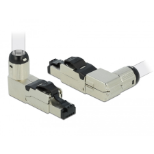 DELOCK RJ45 dugaszoló szerelvény Cat.6A anyaga: fém ívelt egyéb hálózati eszköz