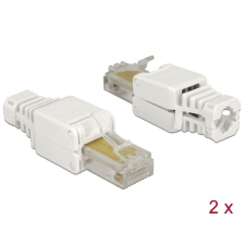 DELOCK RJ45 dugó Cat.5e 2 darab (86415) (DL86415) asztali számítógép kellék