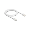 DELOCK RJ45 hálózati kábel Cat.6A apa apa robosztus csatlakozóval ipari felhasználásra U/UTP Slim 3 m, fehér (80361) (80361)