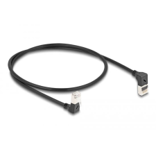 DELOCK RJ45 hálózati kábel Cat.6A S/FTP 0,5m fekete (80292) (DE80292) kábel és adapter