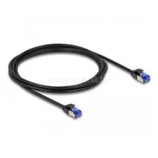 DELOCK RJ45 hálózati kábel Cat.6A S/FTP vékony 2 m (fekete) (DL80228) kábel és adapter