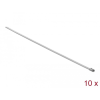 DELOCK Rozsdamentes acél kábelkötegelők, 500 x 4,6 mm (H x Sz), 10 darab