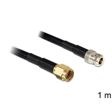 DELOCK RP-SMA dugó > N jack LMR195, 1 m kábel és adapter