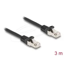 DELOCK S-FTP Patch Cable 3m Black kábel és adapter