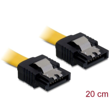 DELOCK SATA 20cm straight/straight metal yellow Cable kábel és adapter