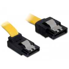 DELOCK SATA 6 Gb/s fel/egyenes kábel, fém, 20 cm kábel és adapter