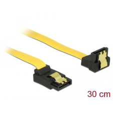 DELOCK SATA 6Gb/s Cable upwards angled to downwards angled 30cm Yellow (82820) kábel és adapter