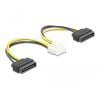 DELOCK SATA - EPS kábel 0.15m (2x SATA apa - EPS apa)