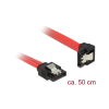 DELOCK SATA-Kabel SATA III -> SATA down St/St 0.50m rot Clip (83979)