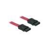 DELOCK SATA-Kabel SATA -> SATA St/St 0.50m rot (84208)