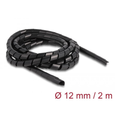 DELOCK spirál flexibilis kábelburkolat 2m x 12mm fekete (19015) (delock19015) asztali számítógép kellék