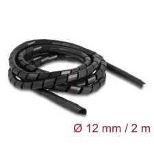  DeLock Spiral Hose flexible 2 m x 12 mm Black kábel és adapter