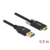 DELOCK SuperSpeed USB 10 Gbps (USB 3.2 Gen 2) kábel A-típusú apa csatlakozó - USB Type-C apa csatla