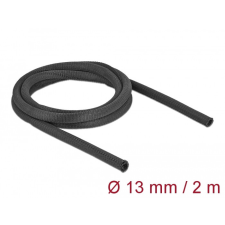 DELOCK Szőtt önzáródó karmantyú 2 m x 13 mm-es, fekete villanyszerelés