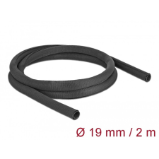 DELOCK Szőtt önzáródó karmantyú 2 m x 19 mm-es, fekete villanyszerelés