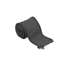 DELOCK Szőtt önzáródó karmantyú 2 m x 25 mm-es fekete (19219) asztali számítógép kellék