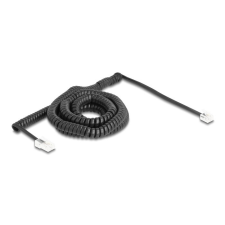 DELOCK Telefon csavart kábel RJ11 apa - RJ45 apa fekete színű 10 m kábel és adapter