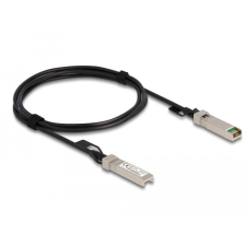 DELOCK Twinaxiális kábel, SFP+ csatlakozódugó &gt; SFP+ csatlakozódugó, 2 m kábel és adapter