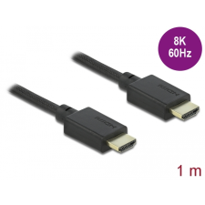 DELOCK Ultra nagy sebességű HDMI kábel 1m Fekete kábel és adapter