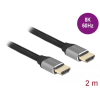 DELOCK Ultra nagy sebességű HDMI kábel 48 Gbps 8K 60 Hz szürke 2m (83996) (DE83996)