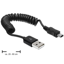 DELOCK USB2.0-A apa > USB mini apa spirál kábel kábel és adapter