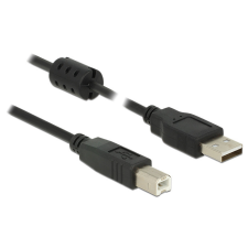 DELOCK USB2.0 Type-A male &gt; USB2.0 Type-B male 1m kábel Black kábel és adapter
