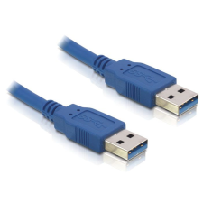DELOCK USB3.0-A (apa/apa) kábel 1m Blue kábel és adapter