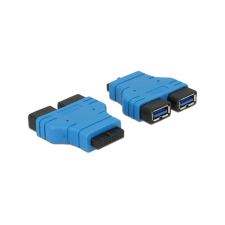 DELOCK USB3.0 Adapter Pinheader -> 2x A Bu/Bu nebeneinand (65670) kábel és adapter