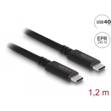 Delock USB4 40 Gbps koaxiális kábel 1,2 m USB PD 3.1 kiterjesztett teljesítménytartomány 240 W kábel és adapter