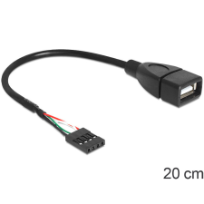  Delock USB 2.0 A típus, anya - pin fejes kábel kábel és adapter