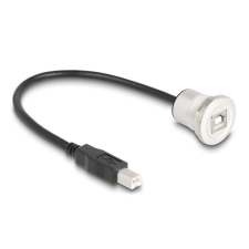 DELOCK USB 2.0 B-típusúbeépített anya kábelcsatlakozóval 30 cm, alumínium (88182) (88182) kábel és adapter