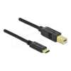 DELOCK USB 2.0 cable Type-C to Type-B 4m Black