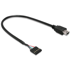 DELOCK USB 2.0 &gt; USB mini apa kábel 30 cm (83170) kábel és adapter