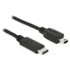 DELOCK USB 2.0 kábel mini-B - C 0,5 m