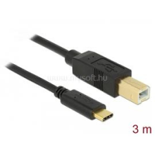 DELOCK USB 2.0 kábel Type-C a B-típusú 3 m (DL83666) kábel és adapter
