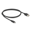DELOCK USB 2.0 kábel USB Type-C apa - EASY USB Type-A anya 1 m