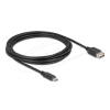 DELOCK USB 2.0 kábel USB Type-C apa EASY USB Type-A anya, 3 m