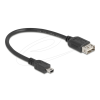 DELOCK USB 2.0 kábel USB Type Mini-B apa - EASY USB Type-A anya 0,2 m