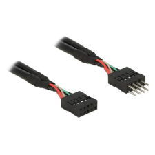 DELOCK USB 2.0 tűs fejléc hosszabbító kábel 10 tűs apa/anya 50 cm kábel és adapter